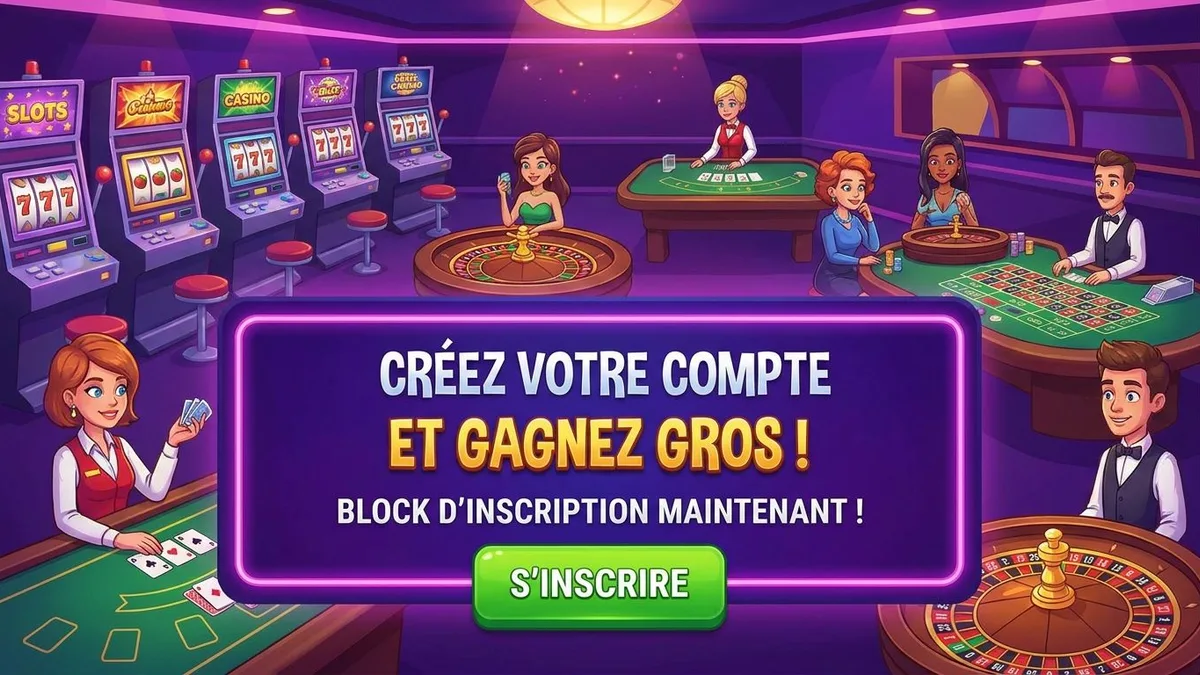 Inscription avec bonus